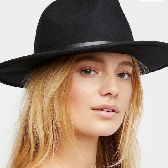 Free People Accessories - Free People Wythe Leather Band Felt Hat